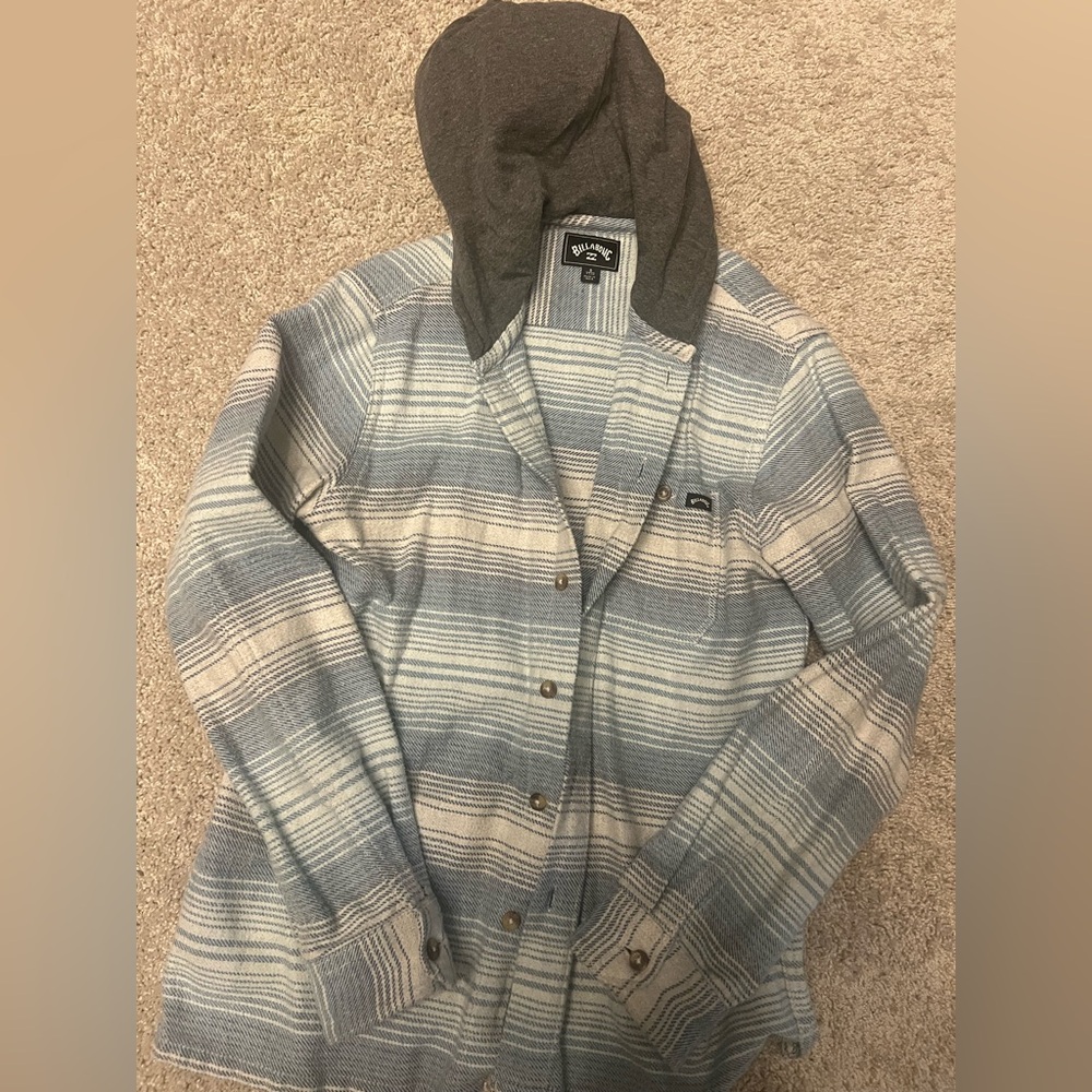 Billabong Boys Hooded Flannel Shacket